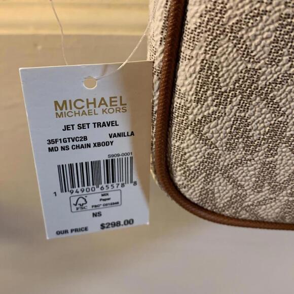 MK Michael Kors Jet Set crossbody purse handbag NWT. - Picture 9 of 11